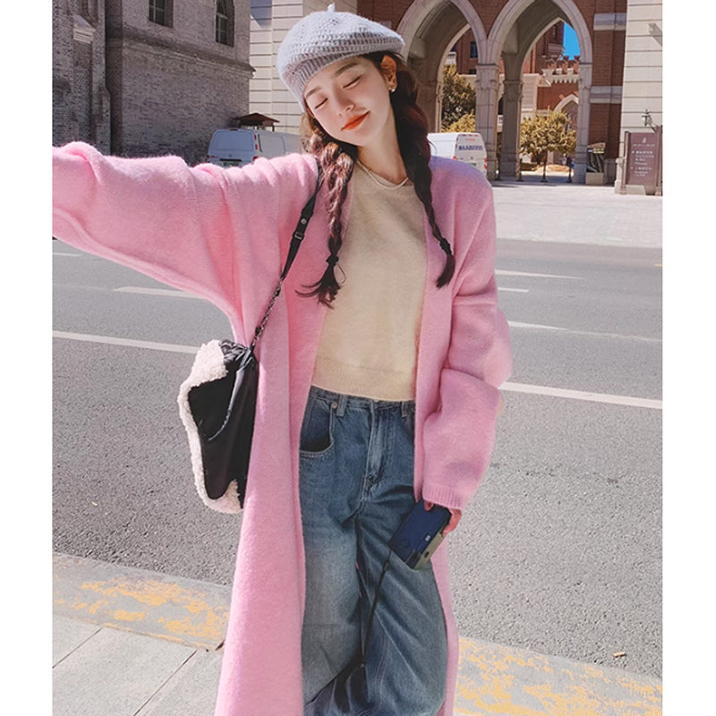 ノーカラーロングコーディガン(4colors)