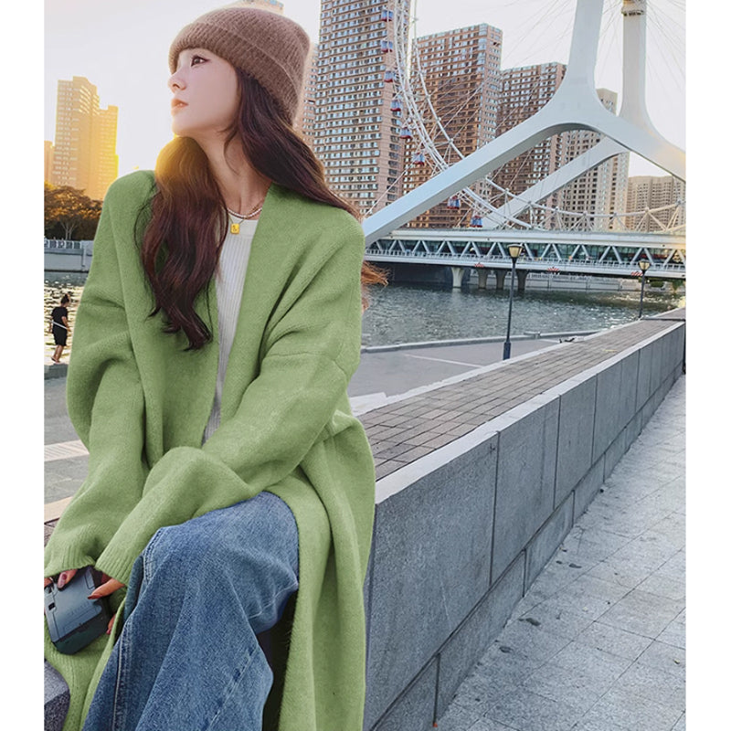 ノーカラーロングコーディガン(4colors)