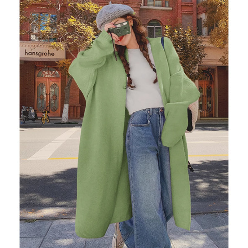 ノーカラーロングコーディガン(4colors)