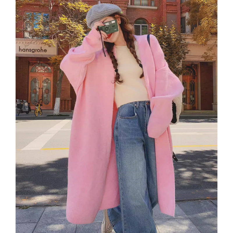 ノーカラーロングコーディガン(4colors)