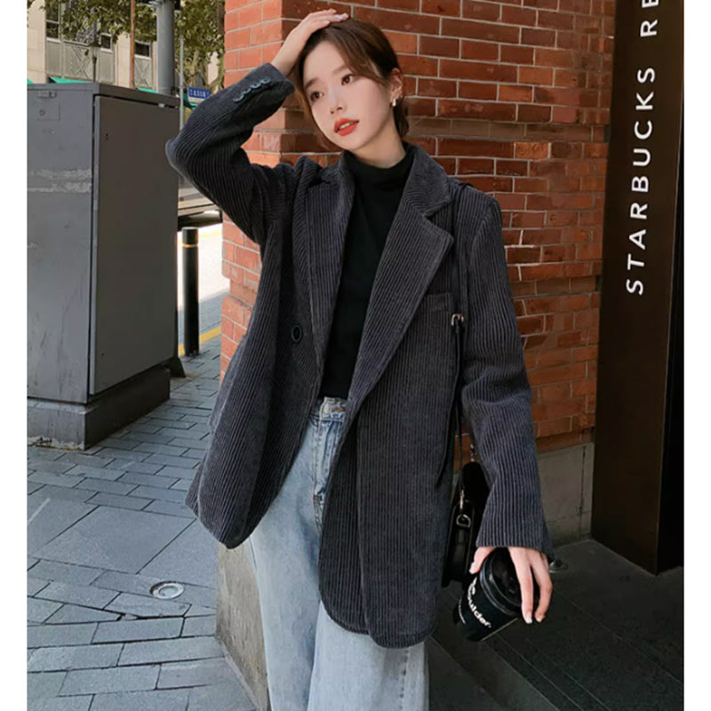 コーデュロイグレージャケット