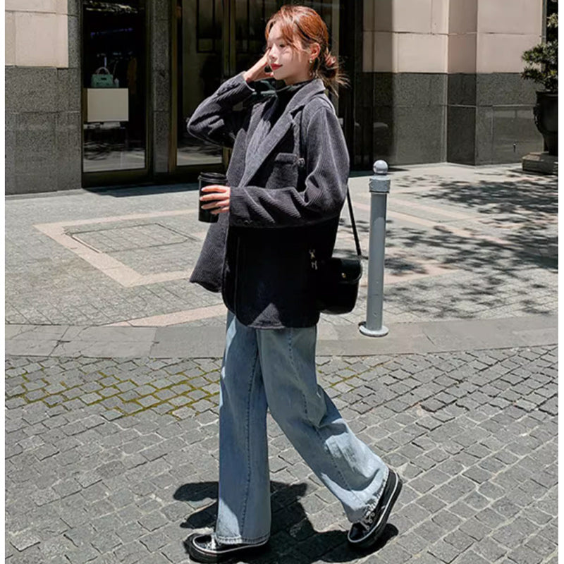 コーデュロイグレージャケット