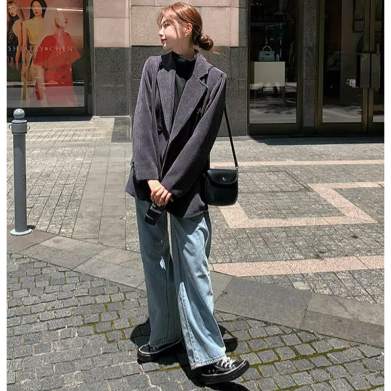 コーデュロイグレージャケット