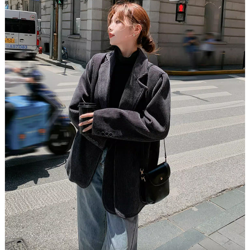 コーデュロイグレージャケット