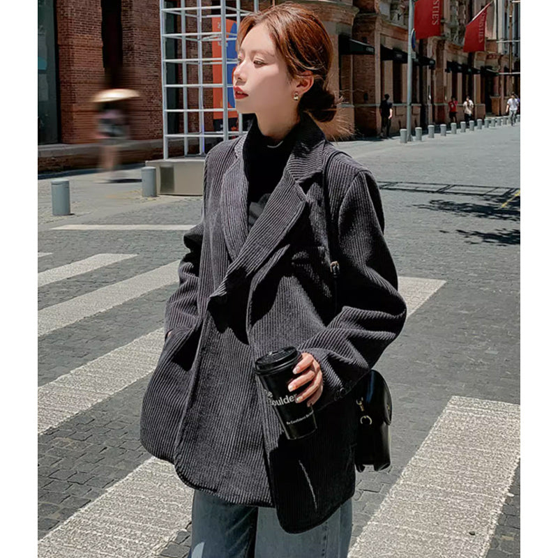 コーデュロイグレージャケット