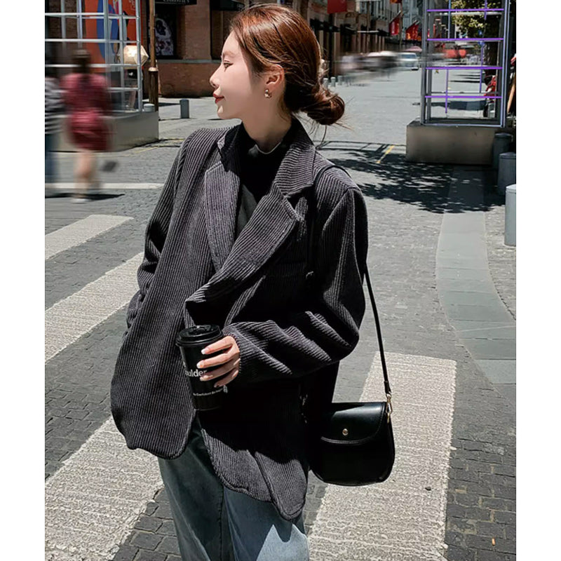 コーデュロイグレージャケット