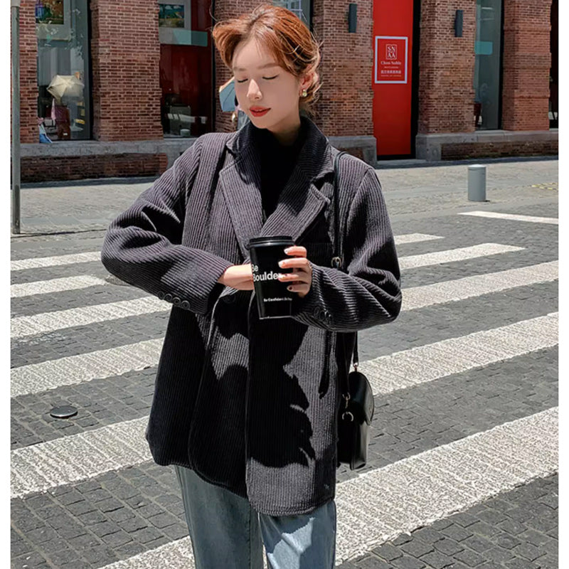 コーデュロイグレージャケット