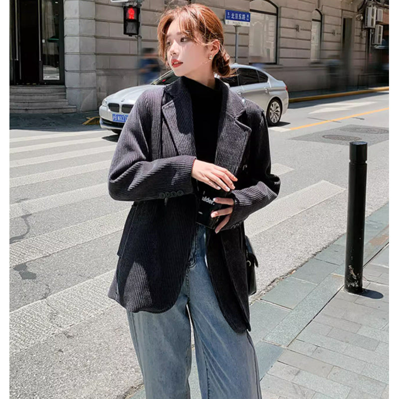 コーデュロイグレージャケット