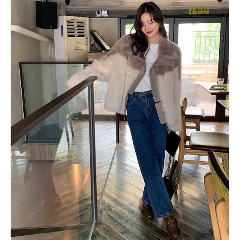 ツートンファーコート