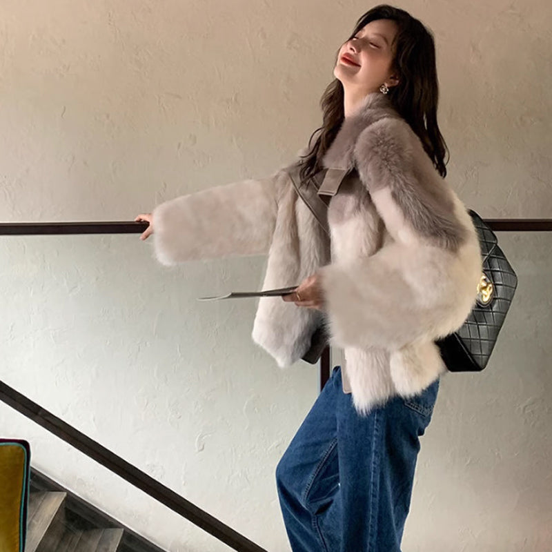 ツートンファーコート