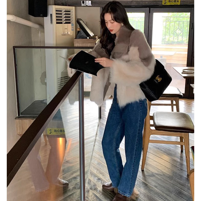 ツートンファーコート