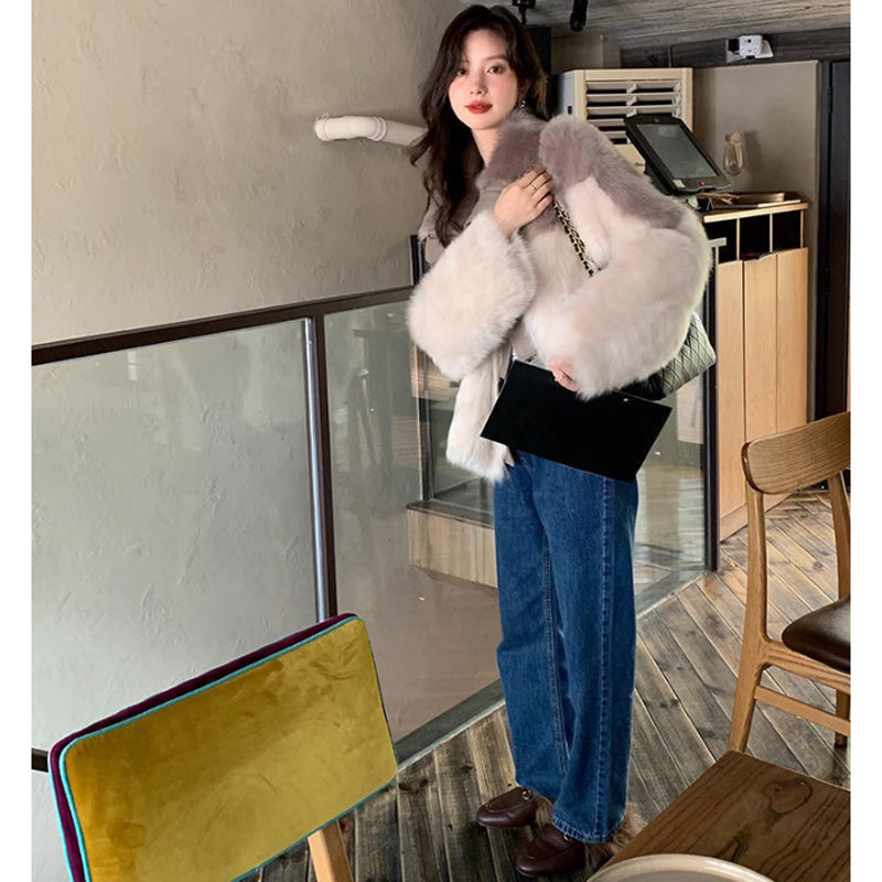 ツートンファーコート