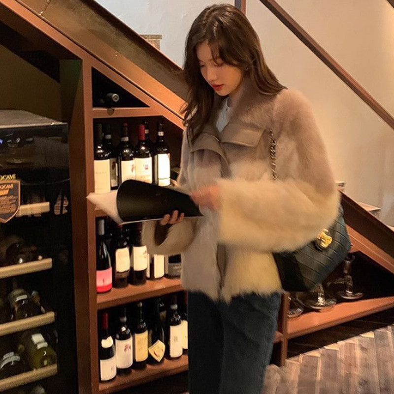 ツートンファーコート