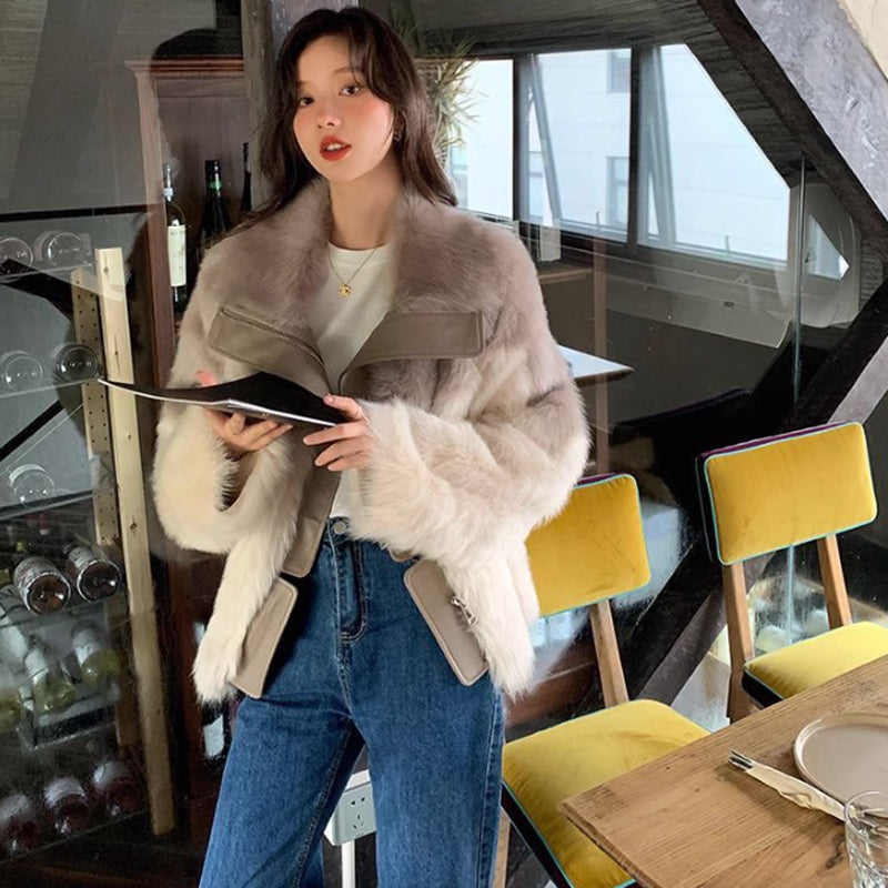 ツートンファーコート