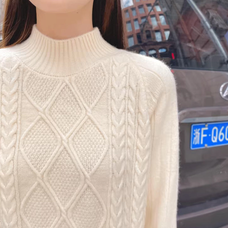 裾ティアードケーブルニットワンピース(3colors)