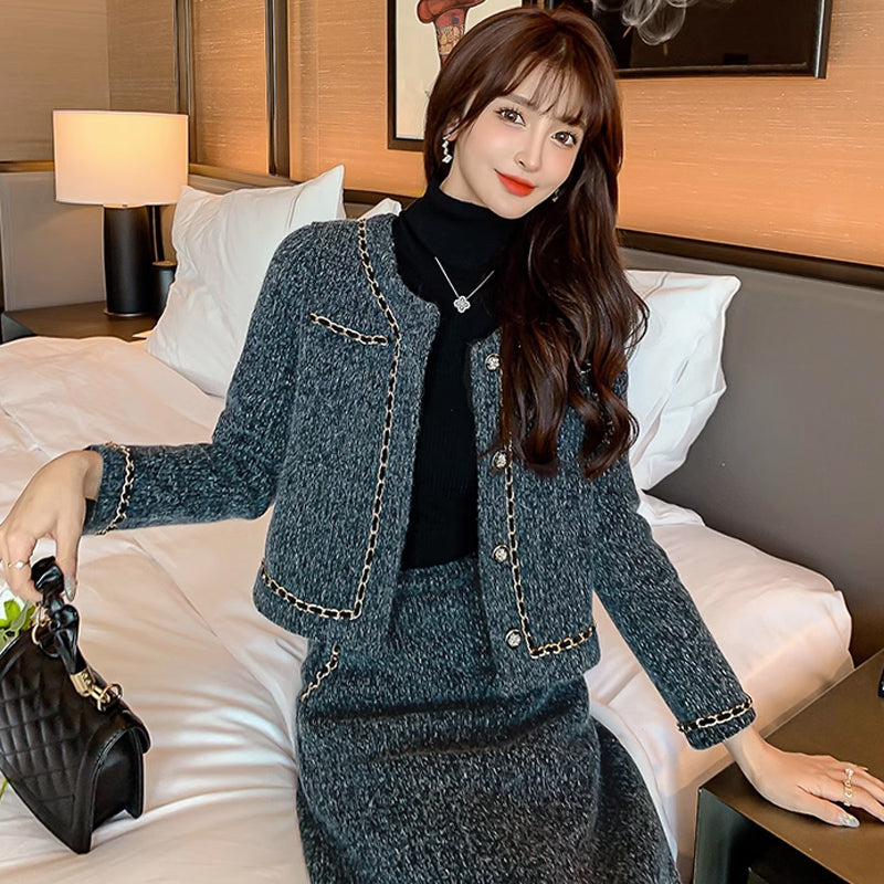 【即納】フリンジツイードセットアップ(2DESIGN)