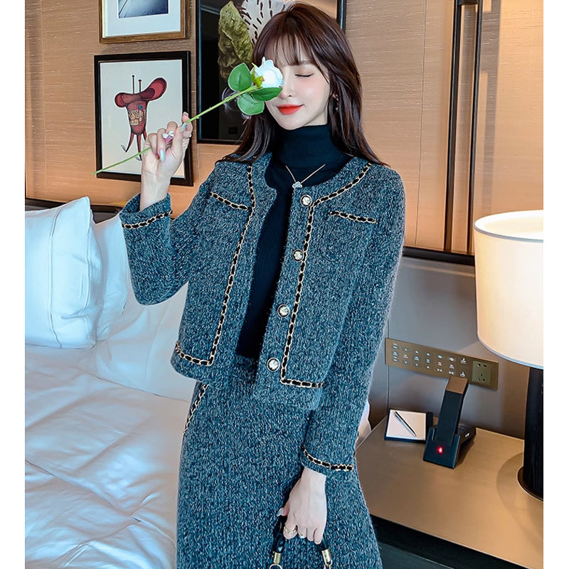 【即納】フリンジツイードセットアップ(2DESIGN)