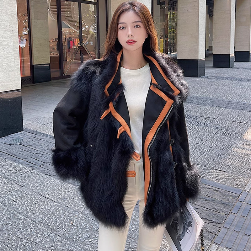 リバーシブルムートンコート(2colors)