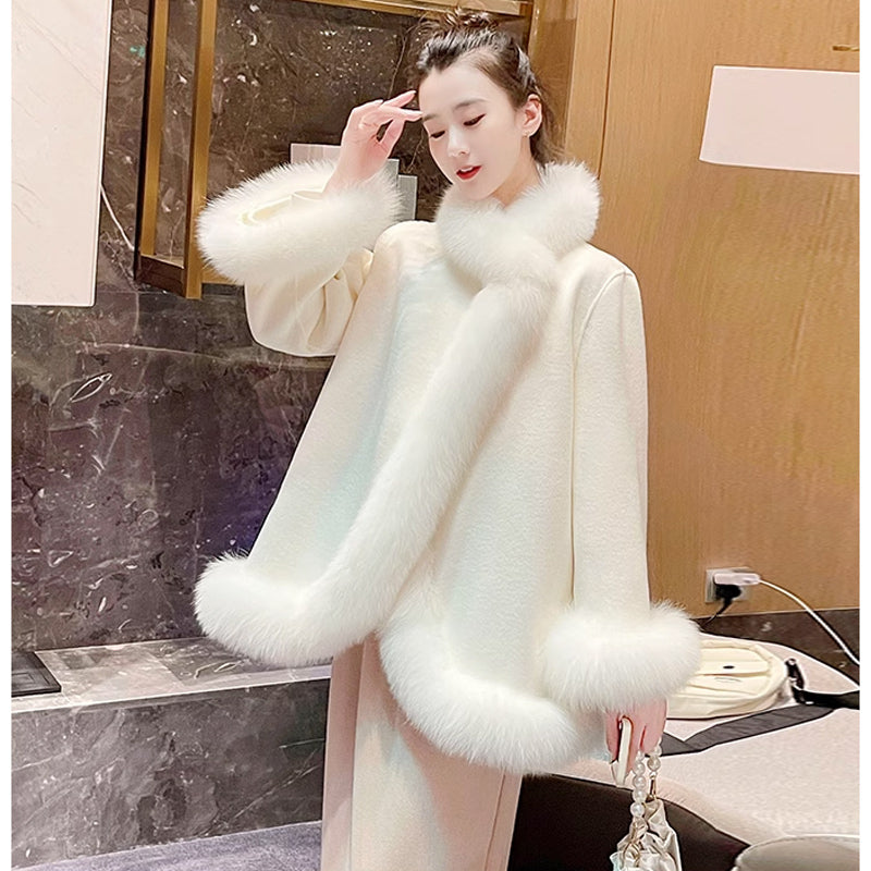 Aラインファーコート(2colors)