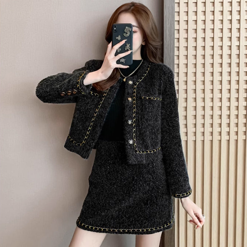 【即納】フリンジツイードセットアップ(2DESIGN)