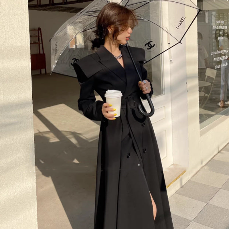 ショルダーケープロングコート(3colors)