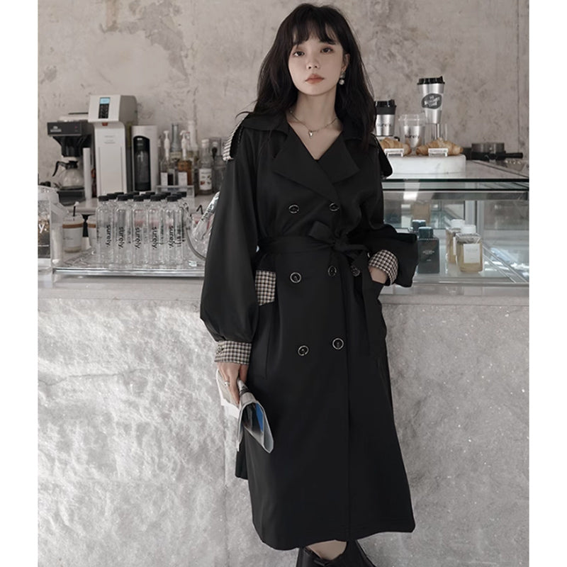 チェックヨークトレンチコート