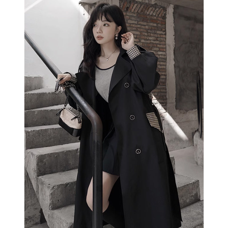 チェックヨークトレンチコート