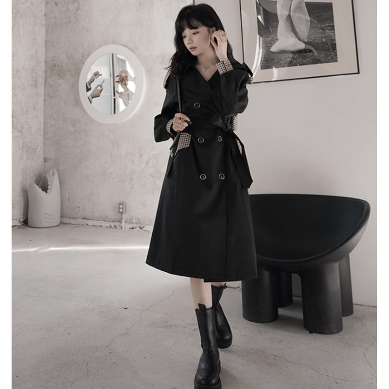 チェックヨークトレンチコート