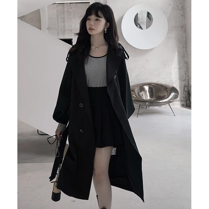 チェックヨークトレンチコート