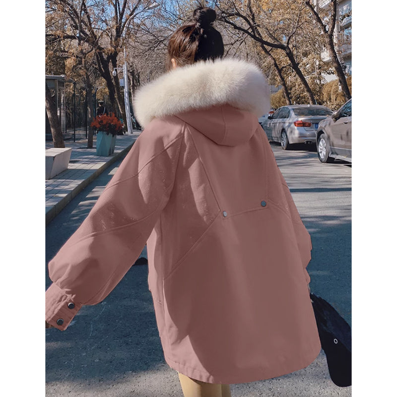 【即納】ファーフード付きマウンテンコート