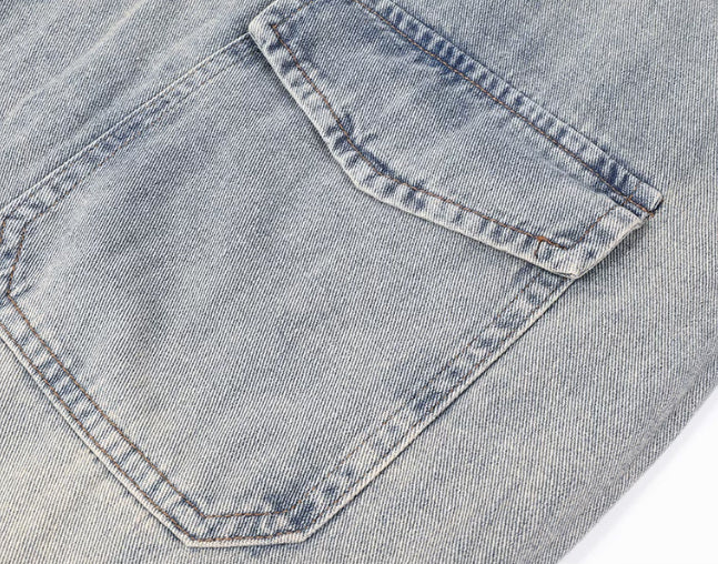 ダメージデニムオールインワン