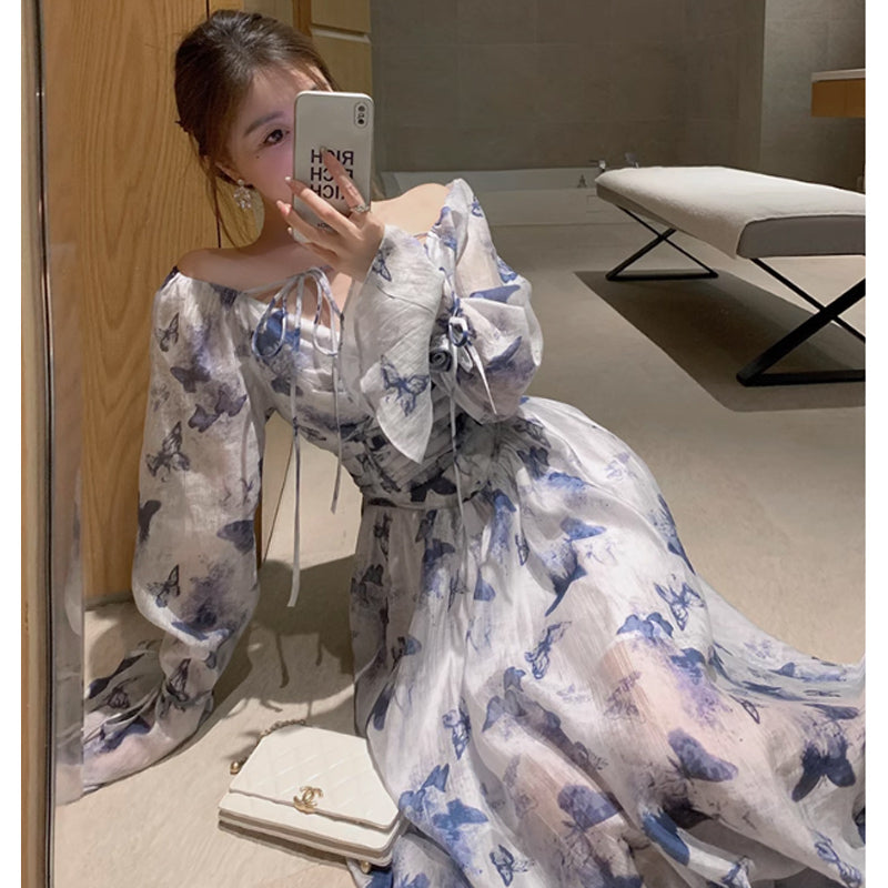 カシュクールフレアワンピース