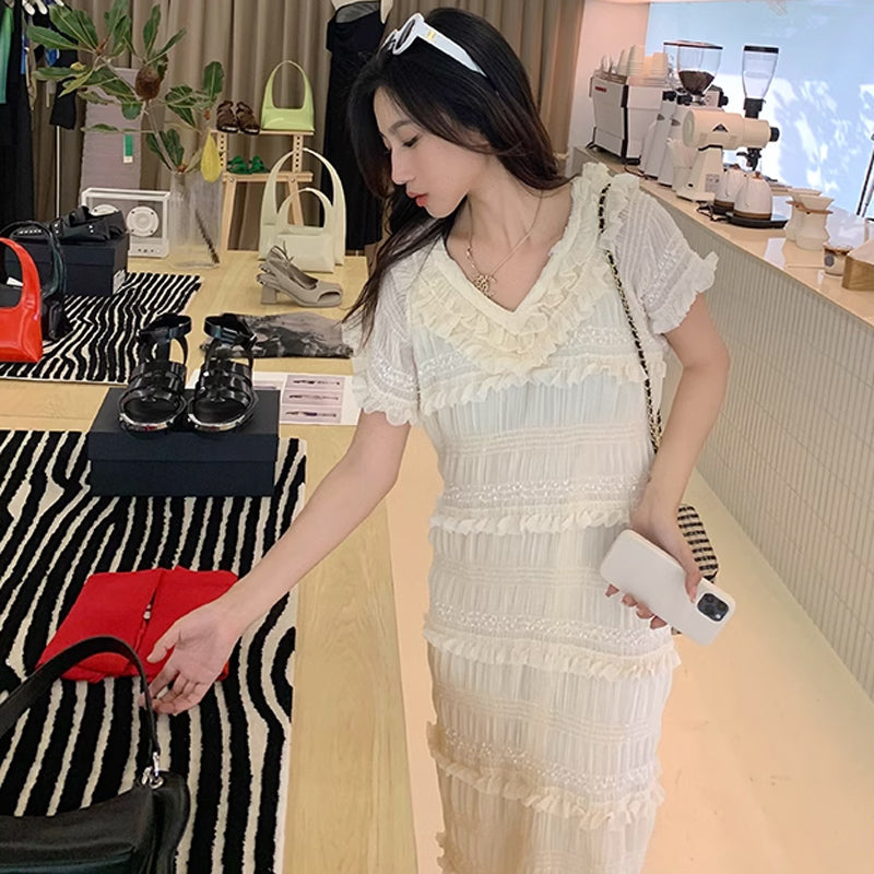 フリンジティアードワンピース