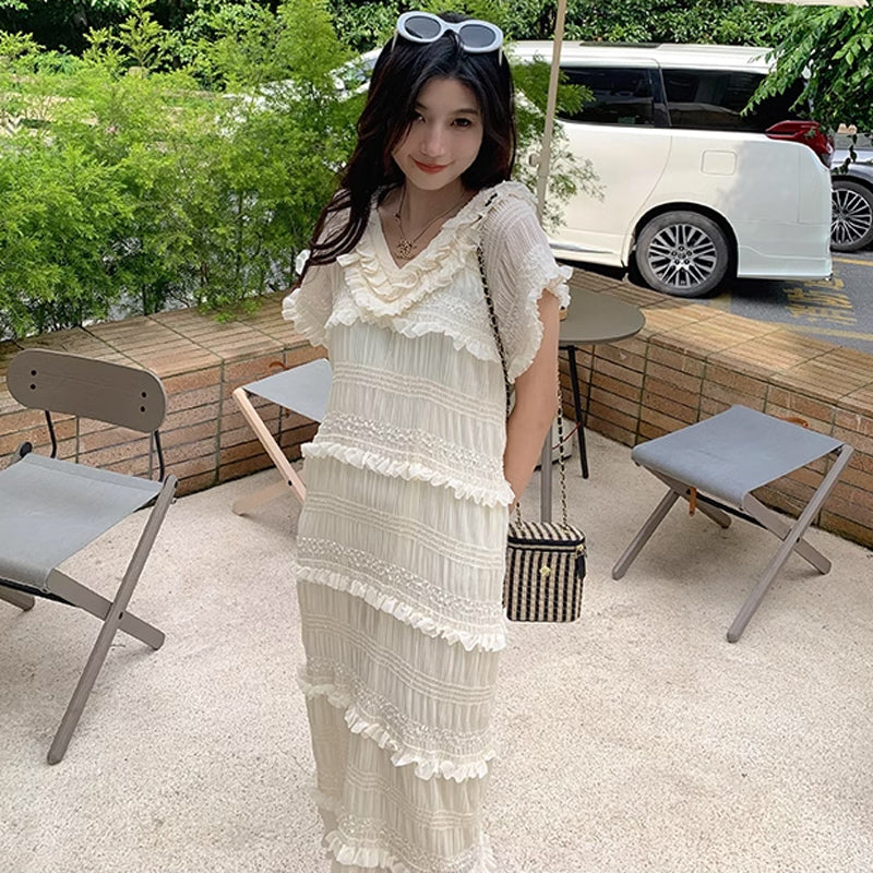 フリンジティアードワンピース