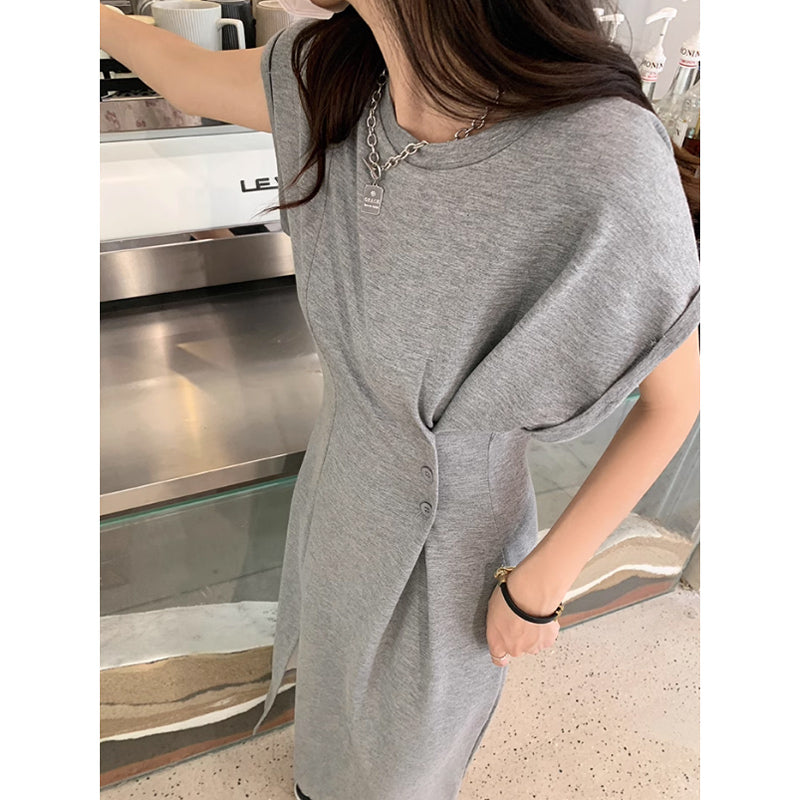 サイドタックTシャツワンピース