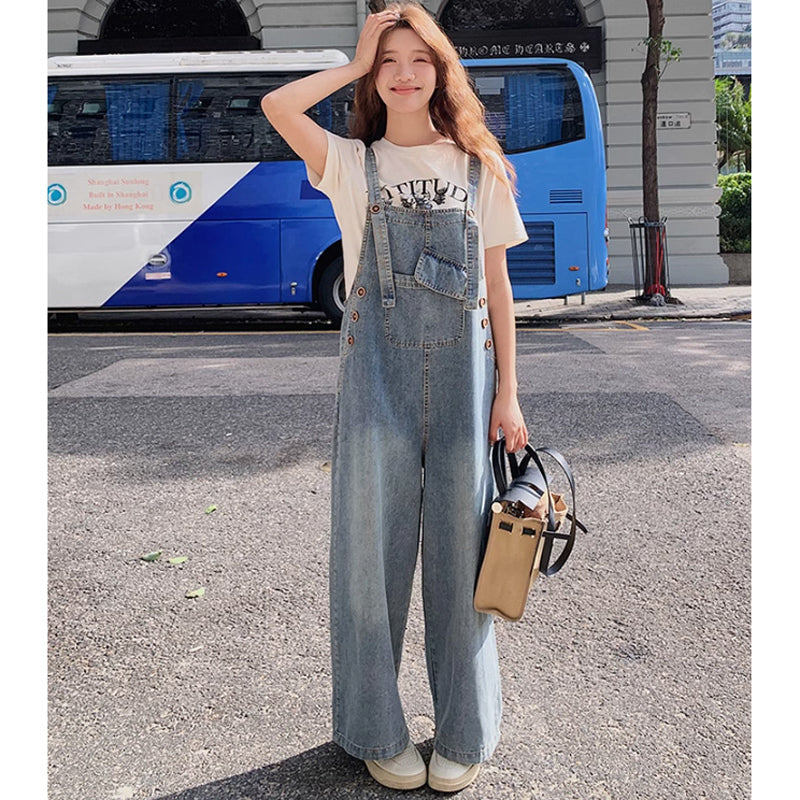 レトロデニムサロペット