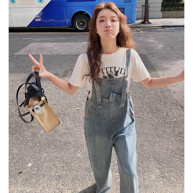 レトロデニムサロペット