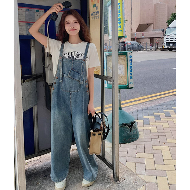 レトロデニムサロペット