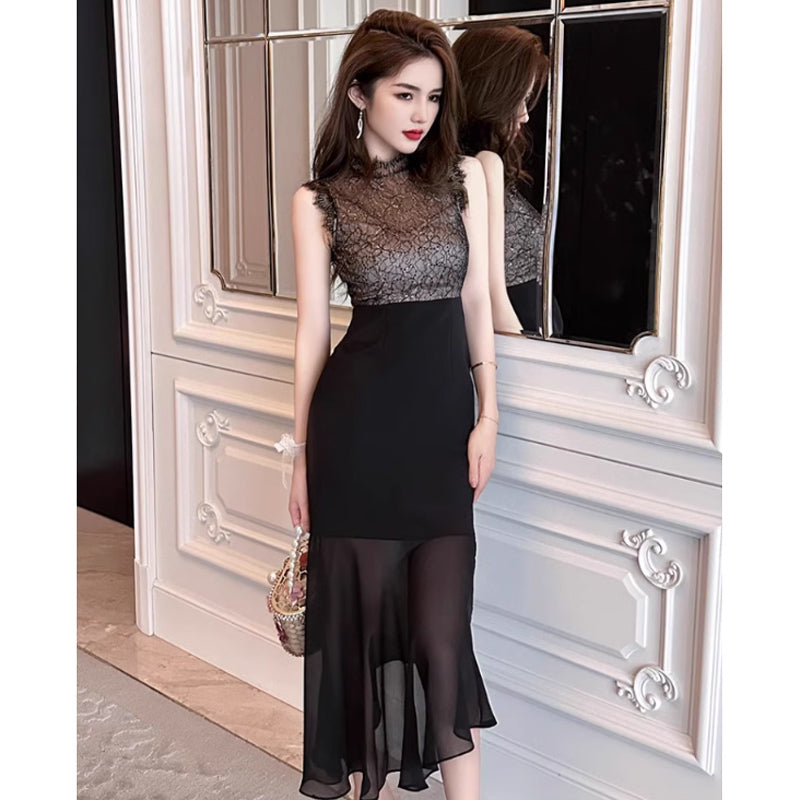 シアーブラックワンピース