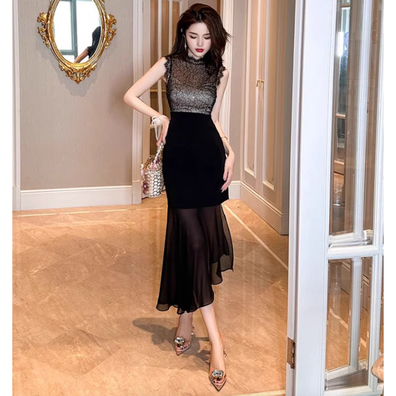 シアーブラックワンピース