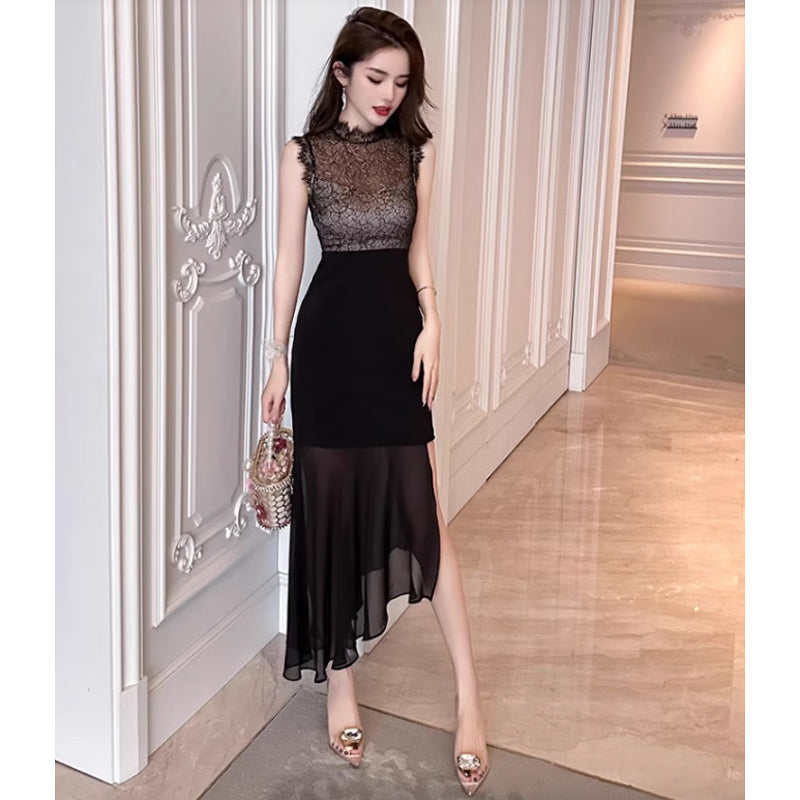 シアーブラックワンピース