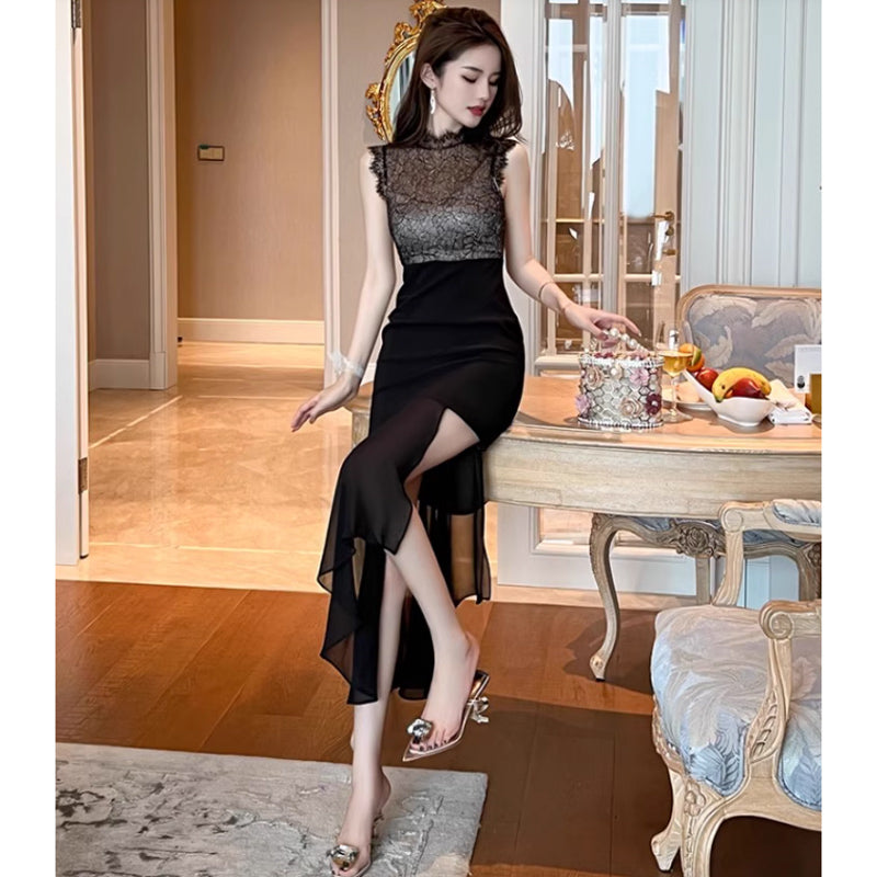 シアーブラックワンピース