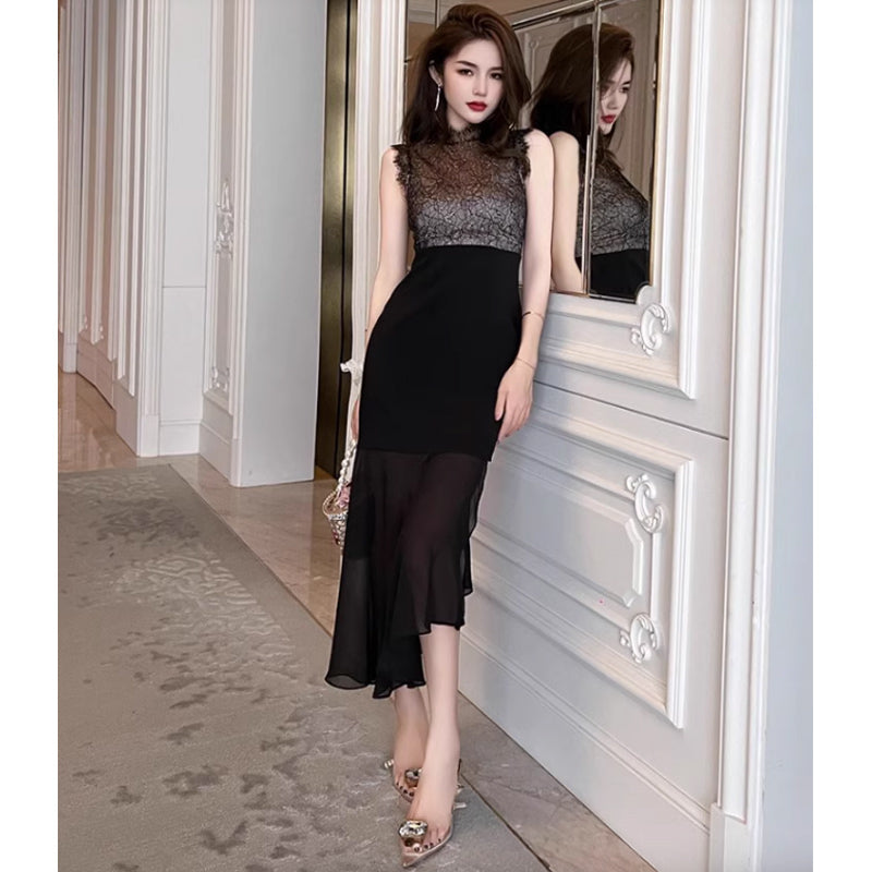 シアーブラックワンピース