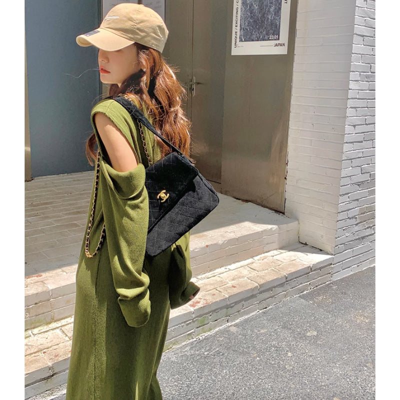 カットスリーブワンピース(2colors)