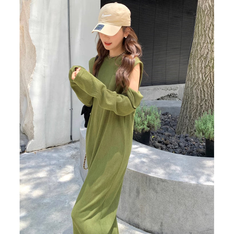 カットスリーブワンピース(2colors)