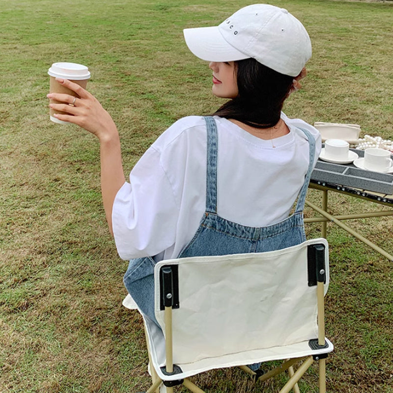 オーバーサイズデニムサロペットスカート