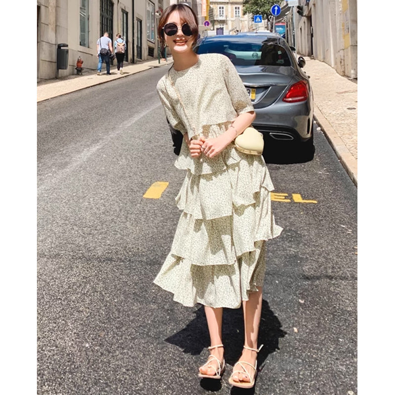 ティアードナチュラルワンピース