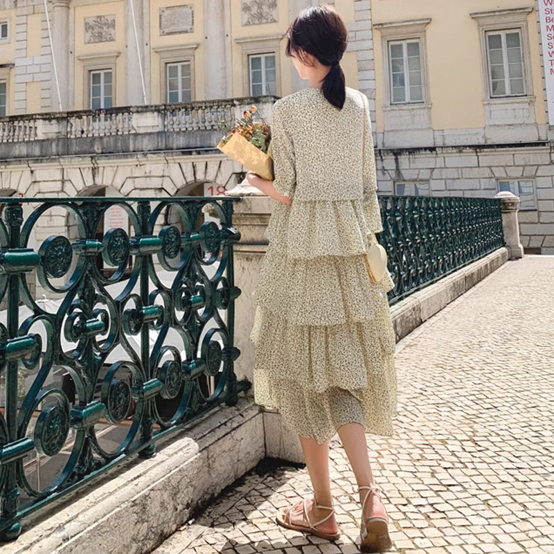 ティアードナチュラルワンピース