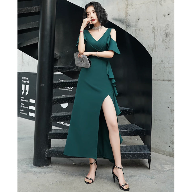 ワンショルダーオープンワンピース(4colors)