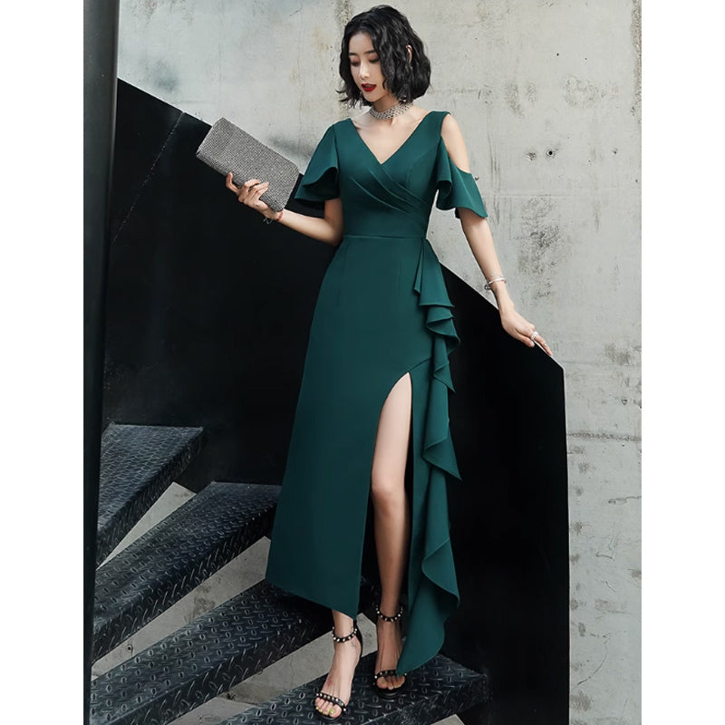 ワンショルダーオープンワンピース(4colors)